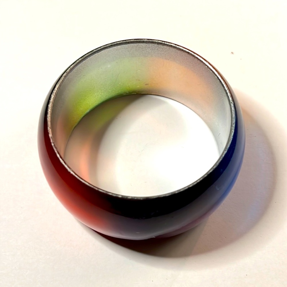 Large Vintage Multi-Colored Bangle Bracelet